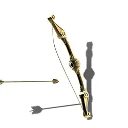 Bow and arrow - 3d model