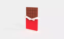 Cartoon Chocolates Bar  Low-poly 3D model