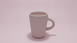 Classic White Coffee Cup 3D Model 3D model