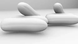 Cucumber pair of bean pods 3D model