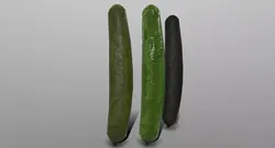 Cucumber three cucumbers Low-poly 3D model