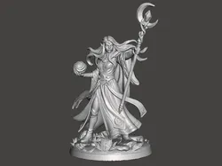 D&D Moon Elf Mage - Free 3D Print Model