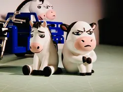 Grassland Cow's good bestie, Office Workhorse Set - Free 3D Print Model