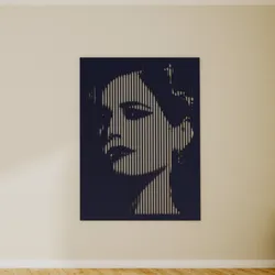 Halftone wall sticker Eva Green sin city