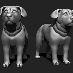High-Quality Dog STL for 3D Printing - Detailed Ready to Print 3D print