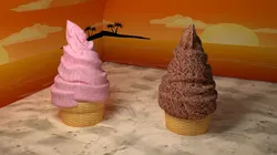 Low Poly Ice Cream Model Low-poly 3D model
