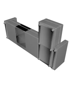 Miniature Replica 13. FINNALA 3 Seat Sofa with Chaise for Miniature Dollhouse IKEA 3D Print (1:12,24