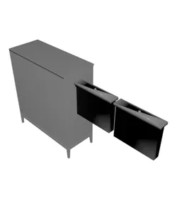 Miniature Replica 18. IDANAS Cabinet with Doors for Miniature Dollhouse - IKEA (1:12,24,48) - 3D Pri