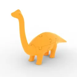 Modular Brontosaurus Dinosaur 3D Puzzle | Interchangeable Parts | 3D Printable STL Model