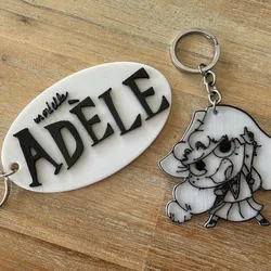 Mortelle Adèle key ring