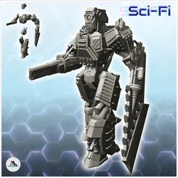 Nudos combat robot (6) - Future Sci-Fi SF Post apocalyptic Tabletop Scifi Wargaming Planetary exploration RPG