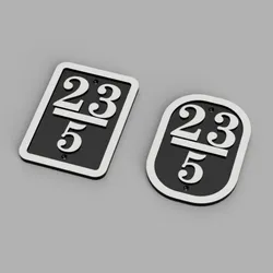Railroad milepost plates - Argentina