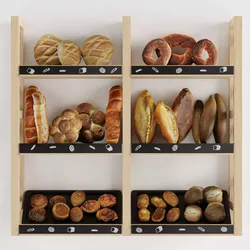 Store Show Case 4 Backery 3D model