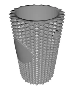 Studded Tumbler Keychain - Pill Box, Removable Screw Top, for Tumbler Lovers, Gift for Friends