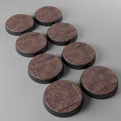 8x 32mm base with square concrete tiles (+toppers)