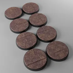 8x 40mm base with square concrete tiles (+toppers)