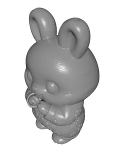 Adorable Heart Handed 3D Printable Bunny STL