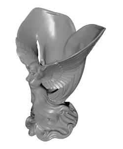 Celestial Angel Wing Makeup Brush Holder - Elegant Vanity Organizer & Sculptural Decor