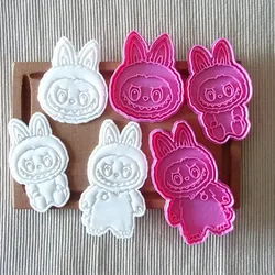 cookie cutters labubu face cutters x3 pack