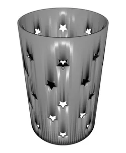Decorative 3D-Printed Table Lamp with Star Pattern