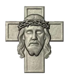 face of christ on the cross model 2