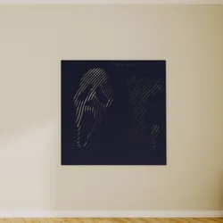 Halftone wall sticker Scream