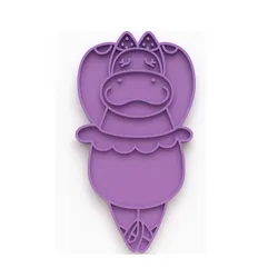 Hippopotamus with a tutu