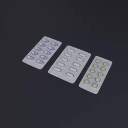 Medicine pill Low-poly 3D model