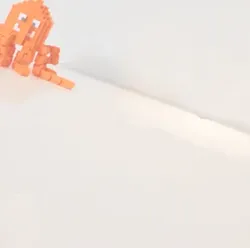 Minecraft-style articulated octopus