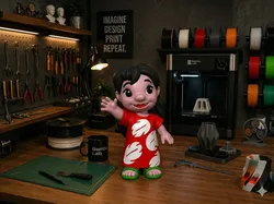 Multicolor Lilo from Lilo & Stitch - Free 3D Print Model