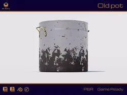 Old pot Low-poly 3D model