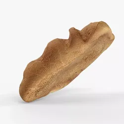 Photorealistic 3D scan of wheat Loaf  Low-poly 3D model