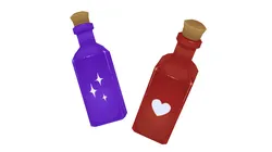 Potion Healing and Mana - Hand Painted 3D model
