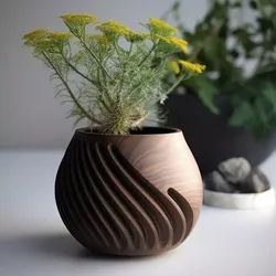 potted succulent and plants 3D print model