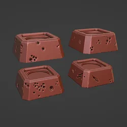 Sentry Gun Concrete Plinths