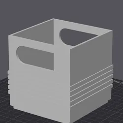 Stackable Box with Ribs
