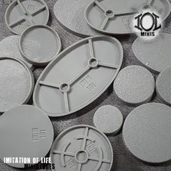 The IOL Minis library of bases. ( Presupported solid, hollow, inset and magnetized versions)