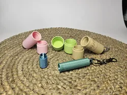 Threaded lipstick keychain case - Free 3D Print Model