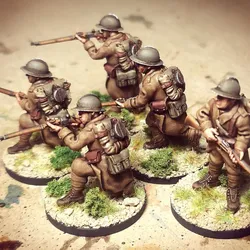 WW2 28mm WW2 french reserve infantry combat group 1