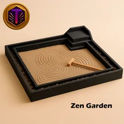 Zen Garden Model - Relaxing Miniature Landscape