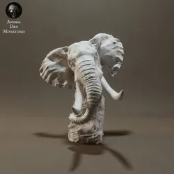 African Bush Elephant Bust