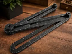 Angle Template Ruler & Hole Marker/Center Finder - Free 3D Print Model
