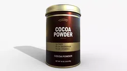 Cocoa Powder Tin Low-poly 3D model