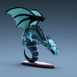 Dragon 3D Miniature - andor junior the family fantasy game