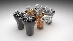 Glasses With Carbonated Drink 3D model