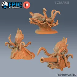 Killer Octopus Set / Tentacle Beast / Underwater Animal / Water Monster / Sea Creature / Ocean Encounter