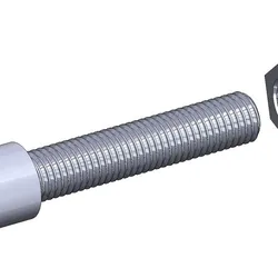 M16 x 90mm bolt DIN 912 VG + M16 nut DIN934 Nut Screw