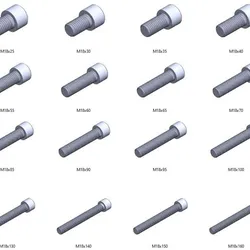 M18 screws DIN 912 VG + M18 nut DIN934 Nut Screw