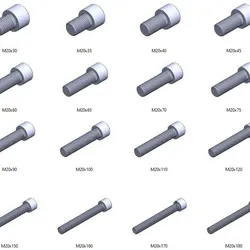 M20 screws DIN 912 VG + M20 nut DIN934 Nut Screw