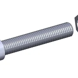 M20 x 100mm bolt DIN 912 VG + M20 nut DIN934 Nut Screw
